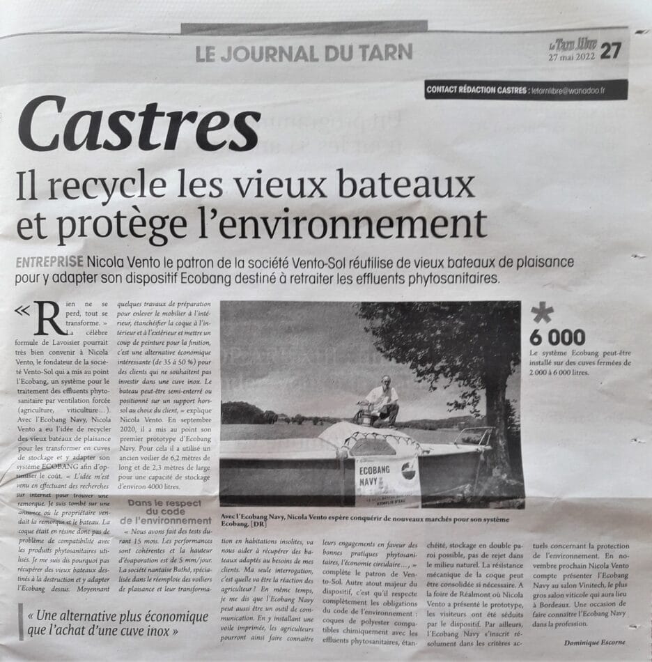 article le journal du tar - ecobang navy