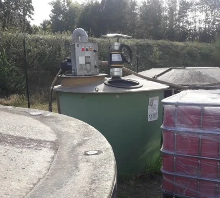 Matériel ECOBANG adapté à la cuve d'un client