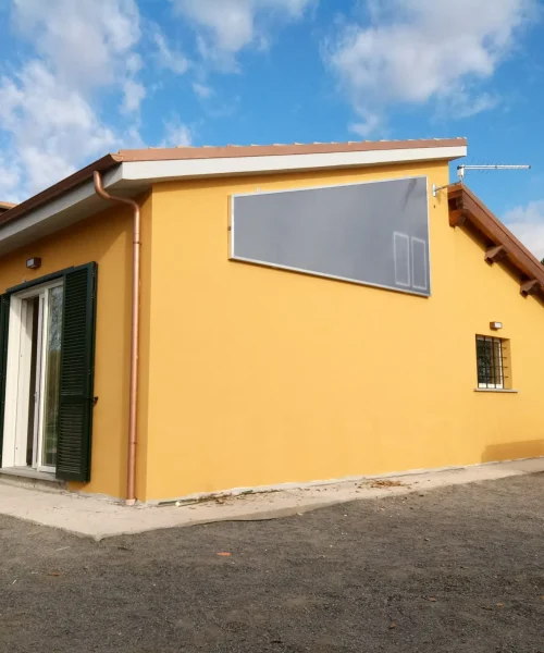Exemple de réalisation solarair maison jaune